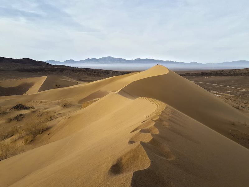 The Singing Dune in Altyn-Emel National Park, Kazakhstan