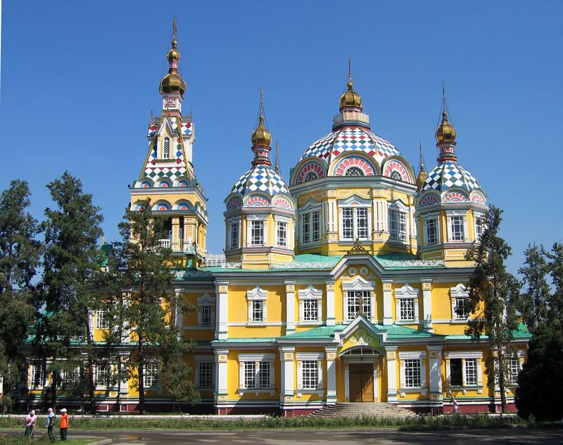Ascension (Zenkov) Cathedral in Panfilov Park, Almaty