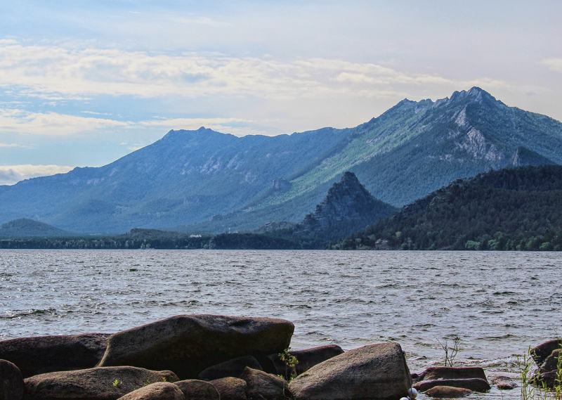 Lake Burabay with Kokshe mountain behind